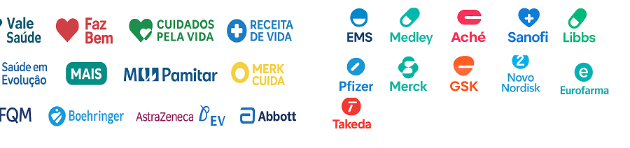 Logos dos principais programas PBM